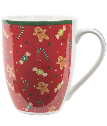 image:Image Hrnek vánoční motiv - červený, 340 ml