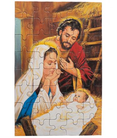 image:Image Puzzle - Svatá Rodina ve chlévě 20 x13 cm