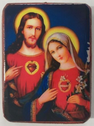 image:Image Magnetka - Srdce Ježíšovo a Panny Marie