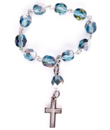 image:Image Růženec desátek, kovově modrý