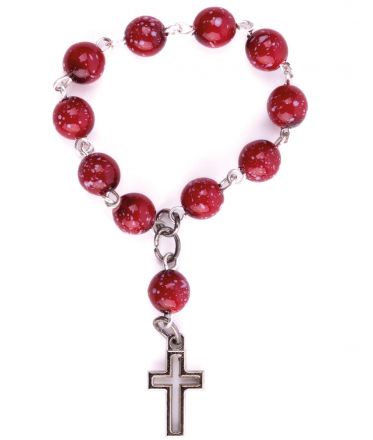image:Image Růženec desátek, červený žíhaný