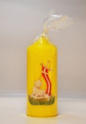 image:Image Svíce velikonoční žlutá - Beránek 12 cm