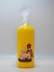 image:Image Svíce velikonoční žlutá - Beránek 12 cm