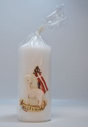 image:Image Svíce velikonoční bílá - Beránek, 12 cm