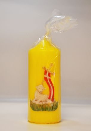 image:Image Svíce velikonoční žlutá - Beránek 12 cm