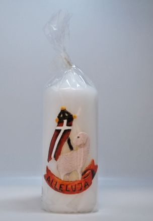 image:Image Svíce velikonoční bílá - Beránek 12 cm