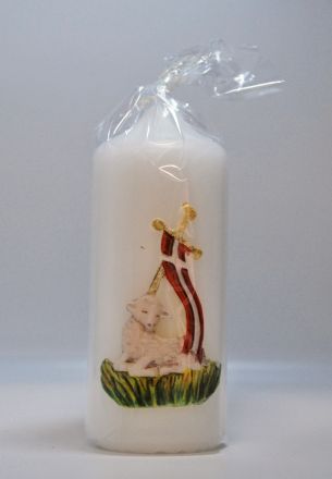 image:Image Svíce velikonoční bílá - Beránek 12 cm