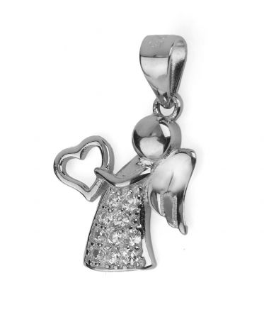 image:Image Andělíček se srdíčkem s bílým zirkony