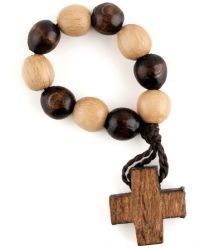 image:Image Růženec desátek malý dřevěný dvoubarevný