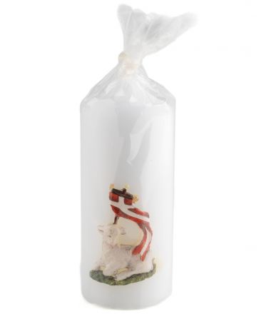 image:Image Svíce velikonoční - Beránek na trávě, 12 cm