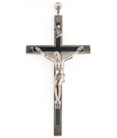 image:Image Kříž na zeď - kov, barva černostříbrná, 14 cm