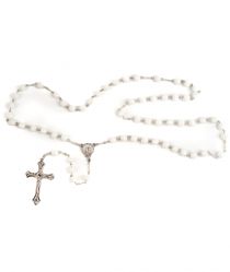 image:Image Růženec, korálek bílá růžička