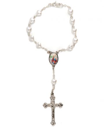 image:Image Růženec desátek, srdce perleť, s karabinkou, sv. Kryštof