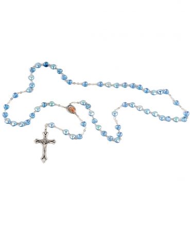 image:Image Růženec, srdce modré s kovovým leskem