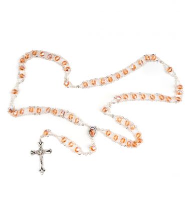 image:Image Růženec řetízkový, růžový korálek s kovovým leskem