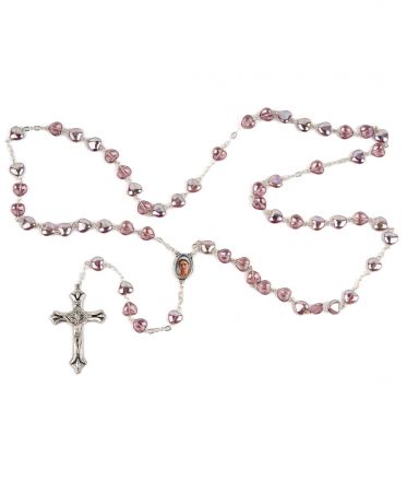 image:Image Růženec, srdce růžové s kovovým leskem