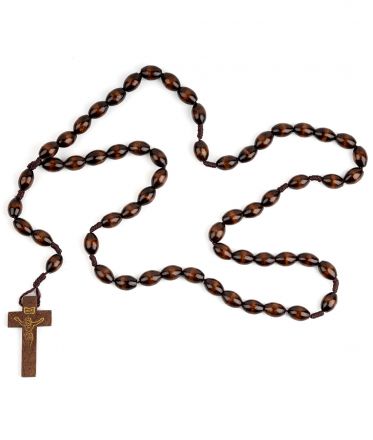 image:Image Růženec dřevěný, tmavě hnědý