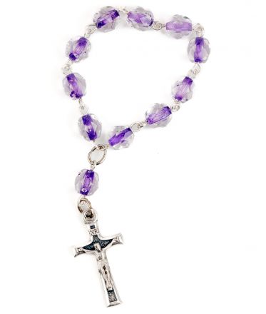 image:Image Růženec desátek,  fialový průhledný