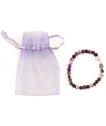 image:Image Náramek broušené korálky, fialový