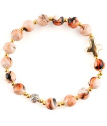 image:Image Náramek desátek, oranžově žíhaný