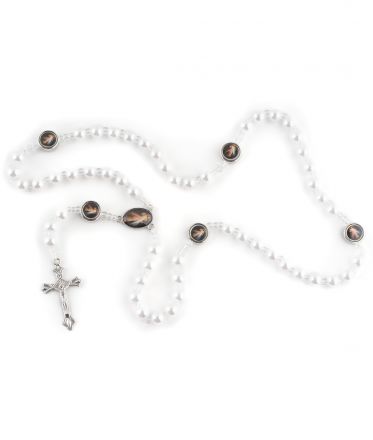 image:Image Růženec - korálek bílý plast