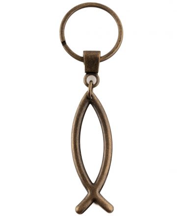 image:Image Přívěšek na klíče ryba obrys mosaz