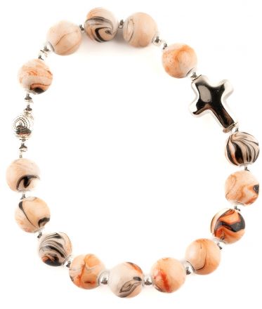 image:Image Náramek desátek, oranžový žíhaný