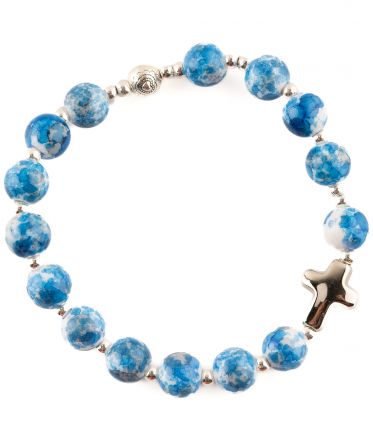 image:Image Náramek desátek,  modrý žíhaný