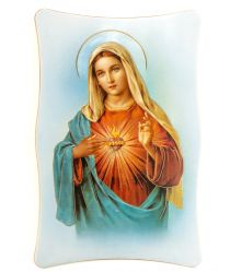 Ikona Neposkvrněné Srdce Panny Marie na zavěšení image:Image Ikona Neposkvrněné Srdce Panny Marie na zavěšení