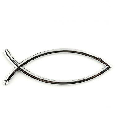 image:Image Samolepka rybička, stříbrná barva 11,5 cm