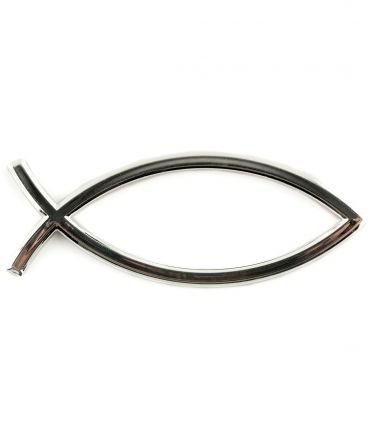 image:Image Samolepka rybička stříbrná barva 8 cm