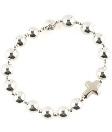 image:Image Náramek desátek, gumička, korálek kov