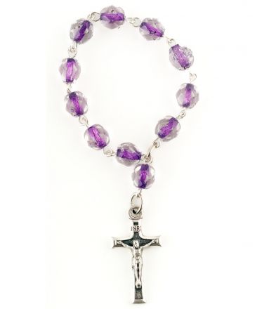image:Image Růženec desátek, fialový průhledný