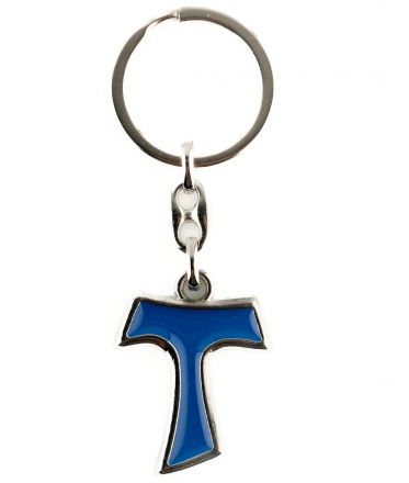 image:Image Přívěšek na klíče kříž Tau kovový