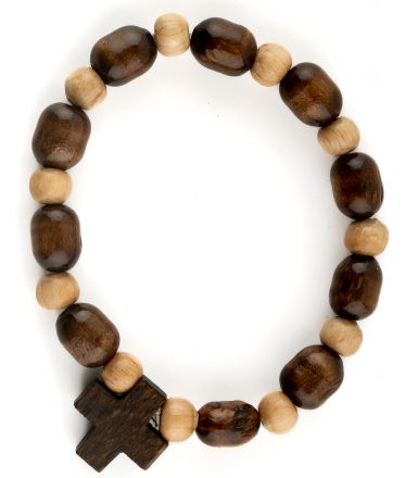 image:Image Náramek desátek, dřevěný, hnědý
