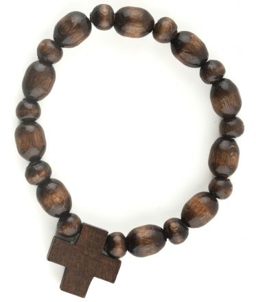 image:Image Náramek desátek dřevěný, tmavě hnědý