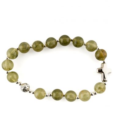 image:Image Náramek desátek, zelený kámen