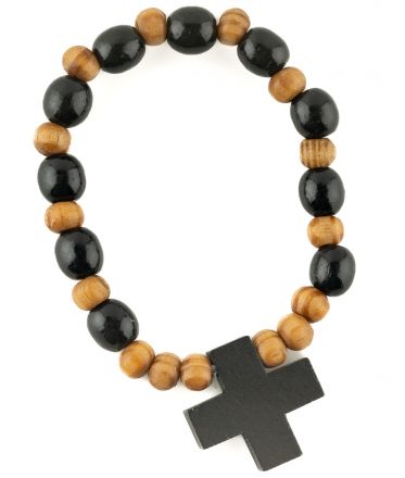 image:Image Náramek desátek, dřevo, dvoubarevný