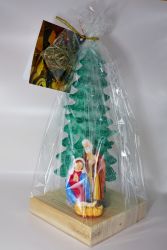 image:Image Svíce stromek se Svatou rodinou, dioda, 30 cm