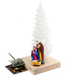 image:Image Svíce stromek se Svatou rodinou, dioda, 30 cm