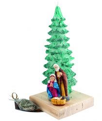 image:Image Svíce stromek se Svatou rodinou, dioda, 30 cm