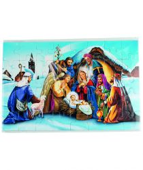 image:Image Puzzle - Narození Ježíše, Tři králové a pastýř 13x20 cm