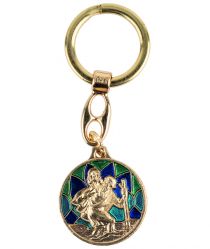 image:Image Přívěšek na klíče sv. Kryštof kulatý s vitráží