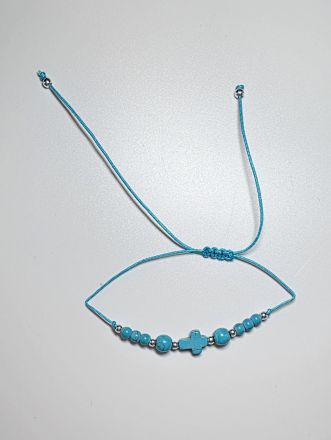 image:Image Náramek šňůrka, světle modrý