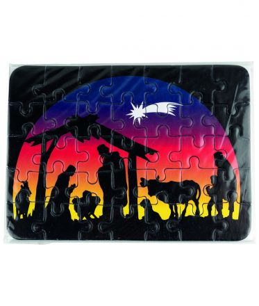 image:Image Puzzle - betlém - noční scéna 11,5 x 16 cm