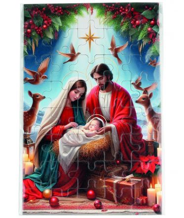 image:Image Puzzle - Svatá Rodina a cesmína 13 x 20 cm