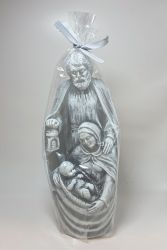 image:Image Svíce Svatá rodina 22 cm,  bílošedá