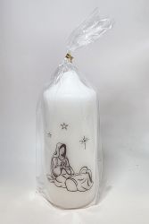 image:Image Svíce vánoční - Panna Maria s Ježíškem, potisk, 14,5 cm
