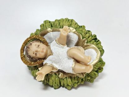 image:Image Ježíšek v jesličkách, ručně zdobený, 7cm