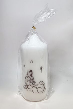 image:Image Svíce vánoční - Panna Maria s Ježíškem, potisk, 14,5 cm